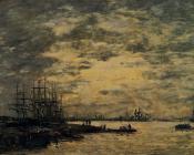 尤金布丹 - Bordeaux, Boats on the Garonne